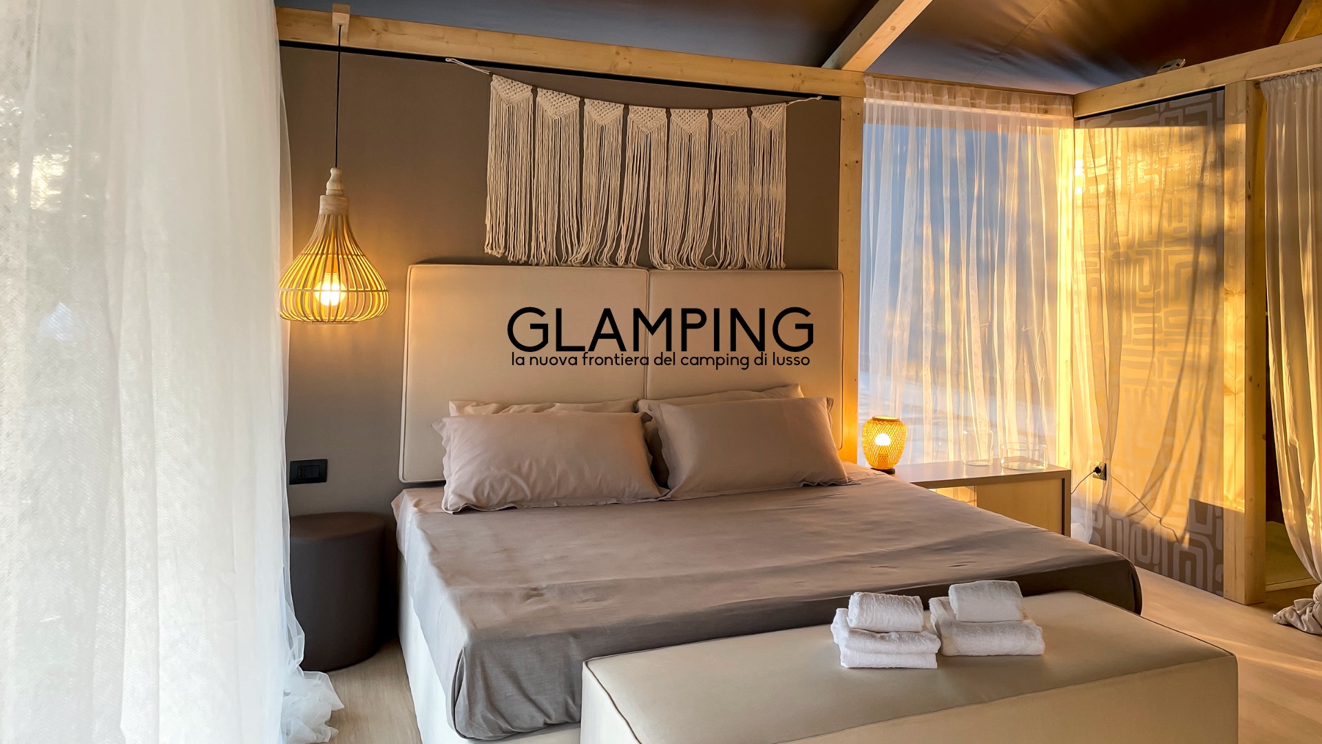 interni Glamping bungalow di lusso realizzato dal Gruppo Rodi Abruzzo