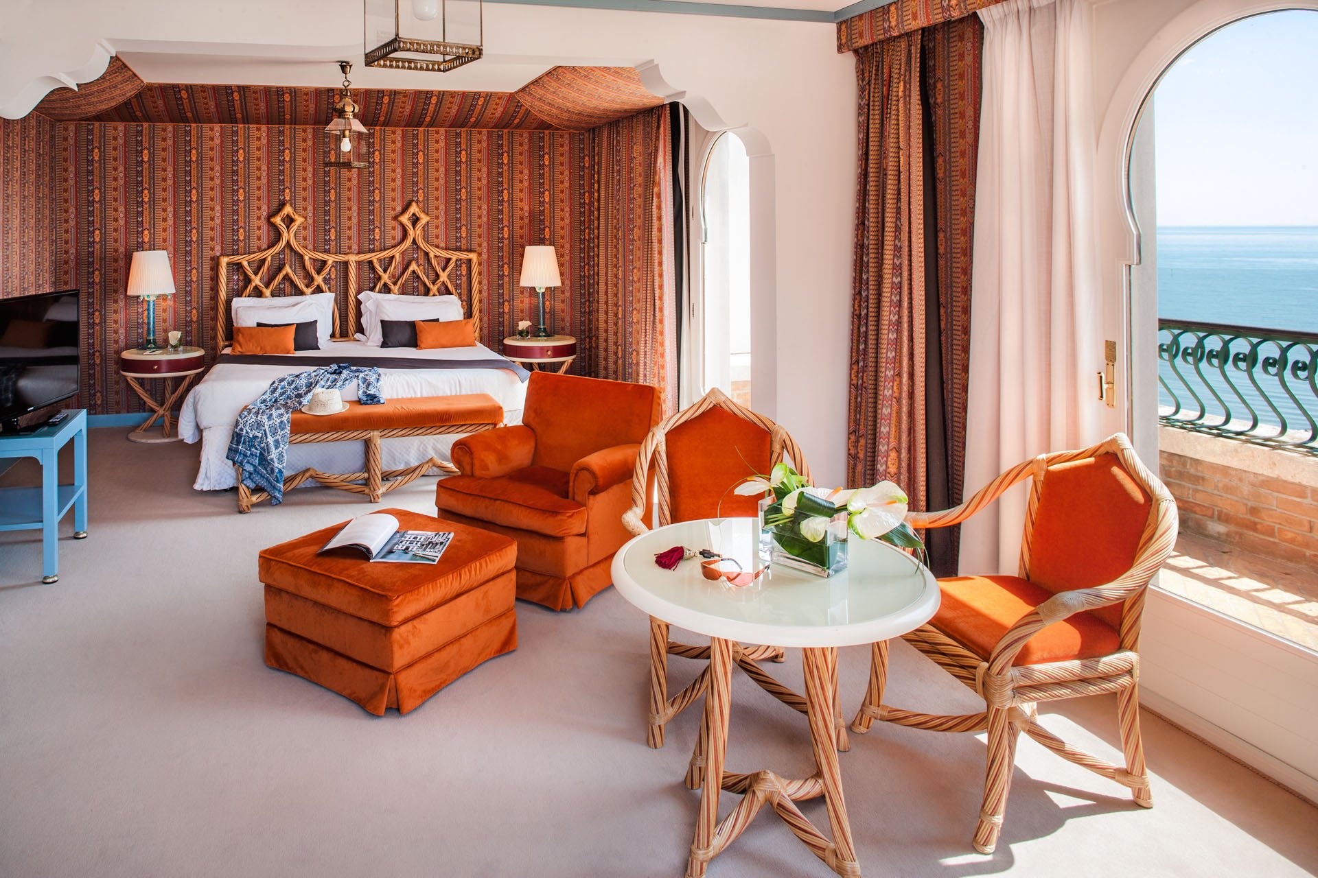 arredi camera arancione interior design contract hotel excelsior venezia lido cinque stelle lusso resort arredi realizzati dal gruppo rodi 