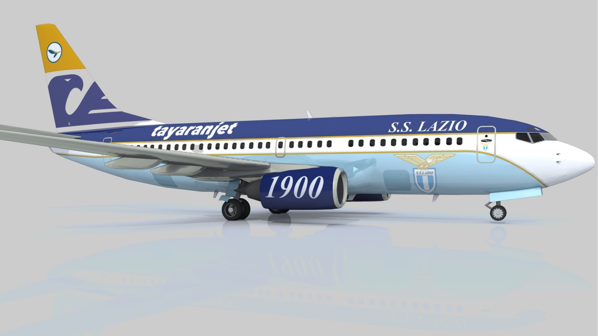 design AIRBUS aereo Lazio Calcio