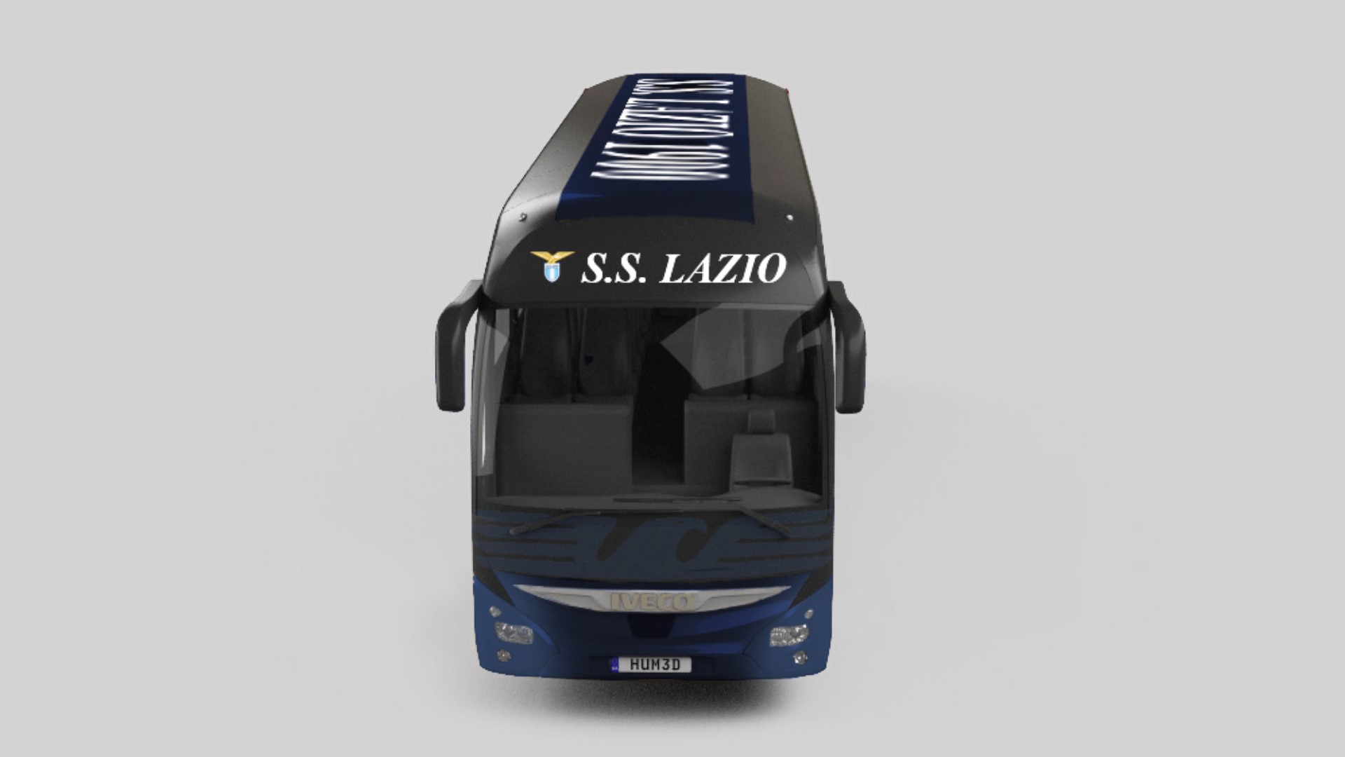 design BUS aereo Lazio Calcio