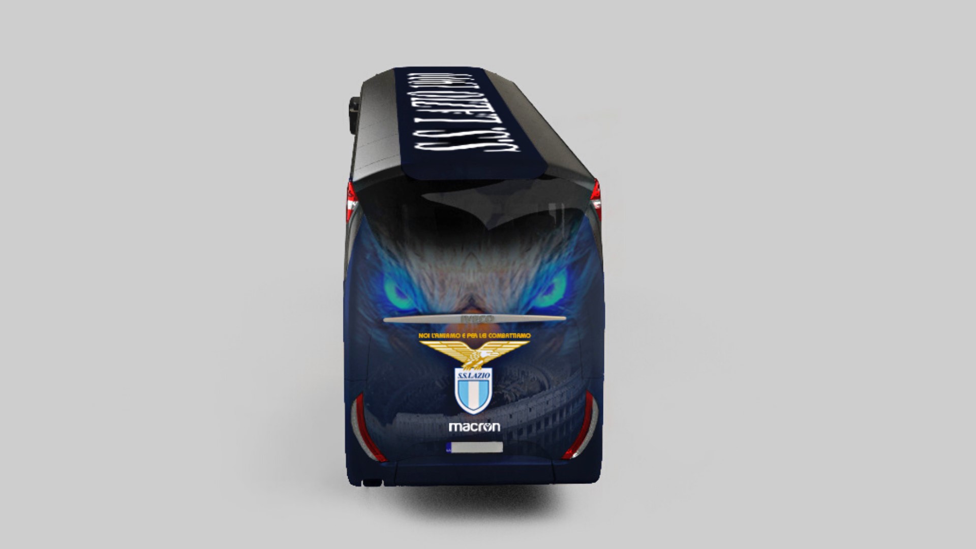 design BUS aereo Lazio Calcio